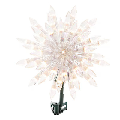 GE Color Choice 12-in Star Clear Color Changing Christmas Tree Topper | Lowe's