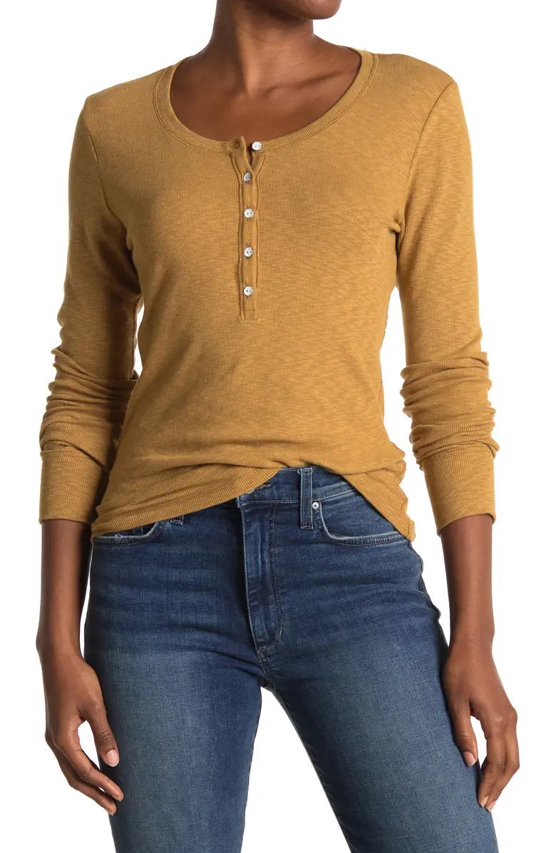 RAG AND BONE Core Ribbed Knit Henley | Nordstromrack | Nordstrom Rack