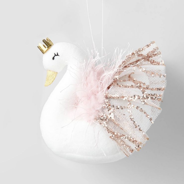 Fabric Ballet Swan Christmas Tree Ornament - Wondershop™ | Target