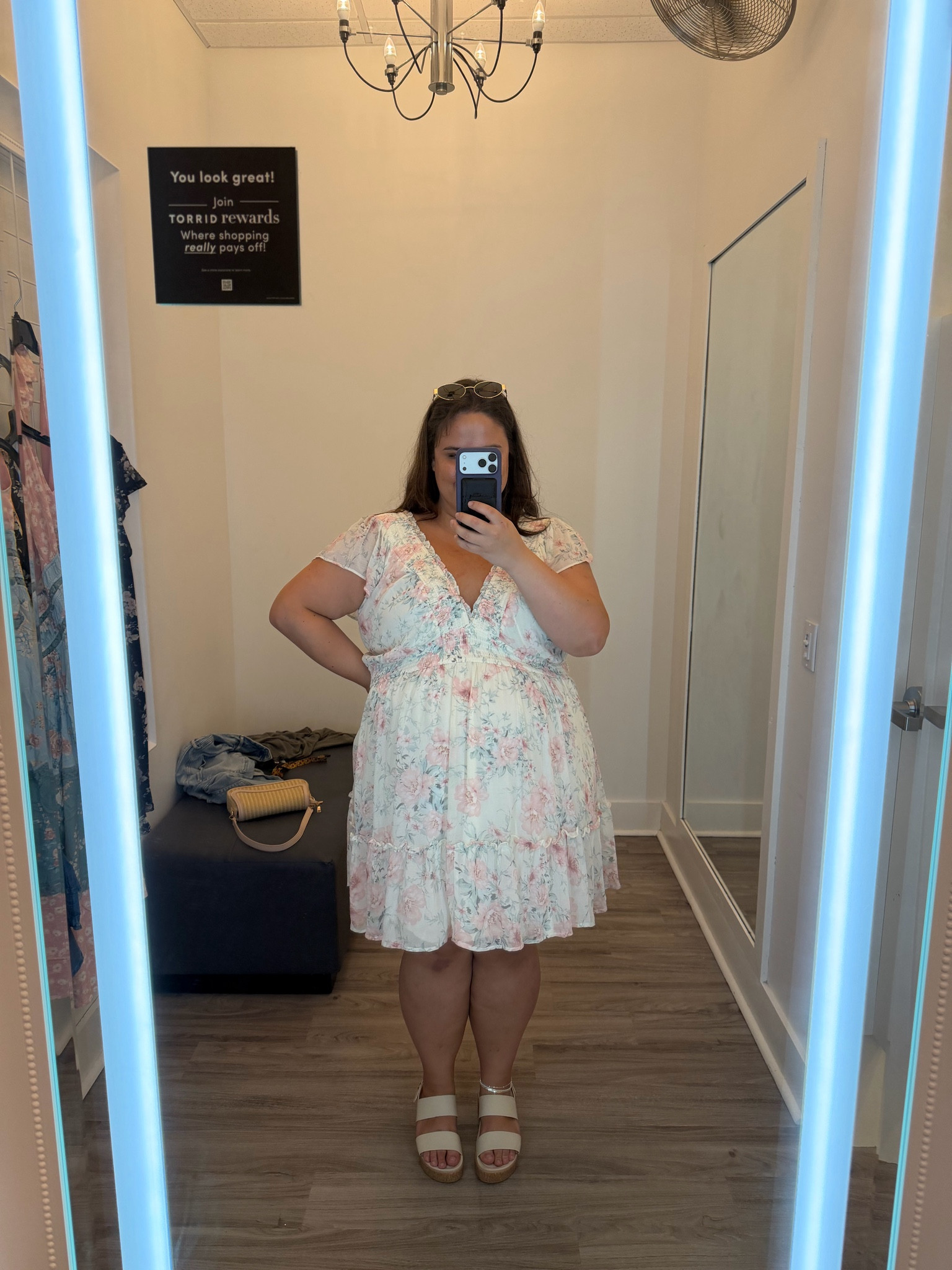 Plus size dress from torrid wearing size 3x