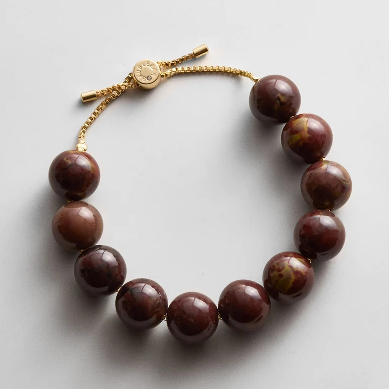 Jane Beaded Bracelet - Chocolate Brown Bead | BaubleBar