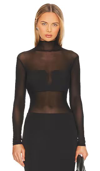Fiona Bodysuit in Black | Revolve Clothing (Global)