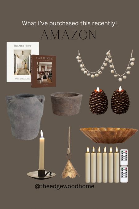 My favorite Amazon purchases recently. 

Amazon home, Amazon finds, home decor, living room, dining room, bedroom, throw pillow, rug, candlestick holder, neutral home, primary bedroom, office , Christmas decor

#LTKhome #LTKHoliday #LTKsalealert