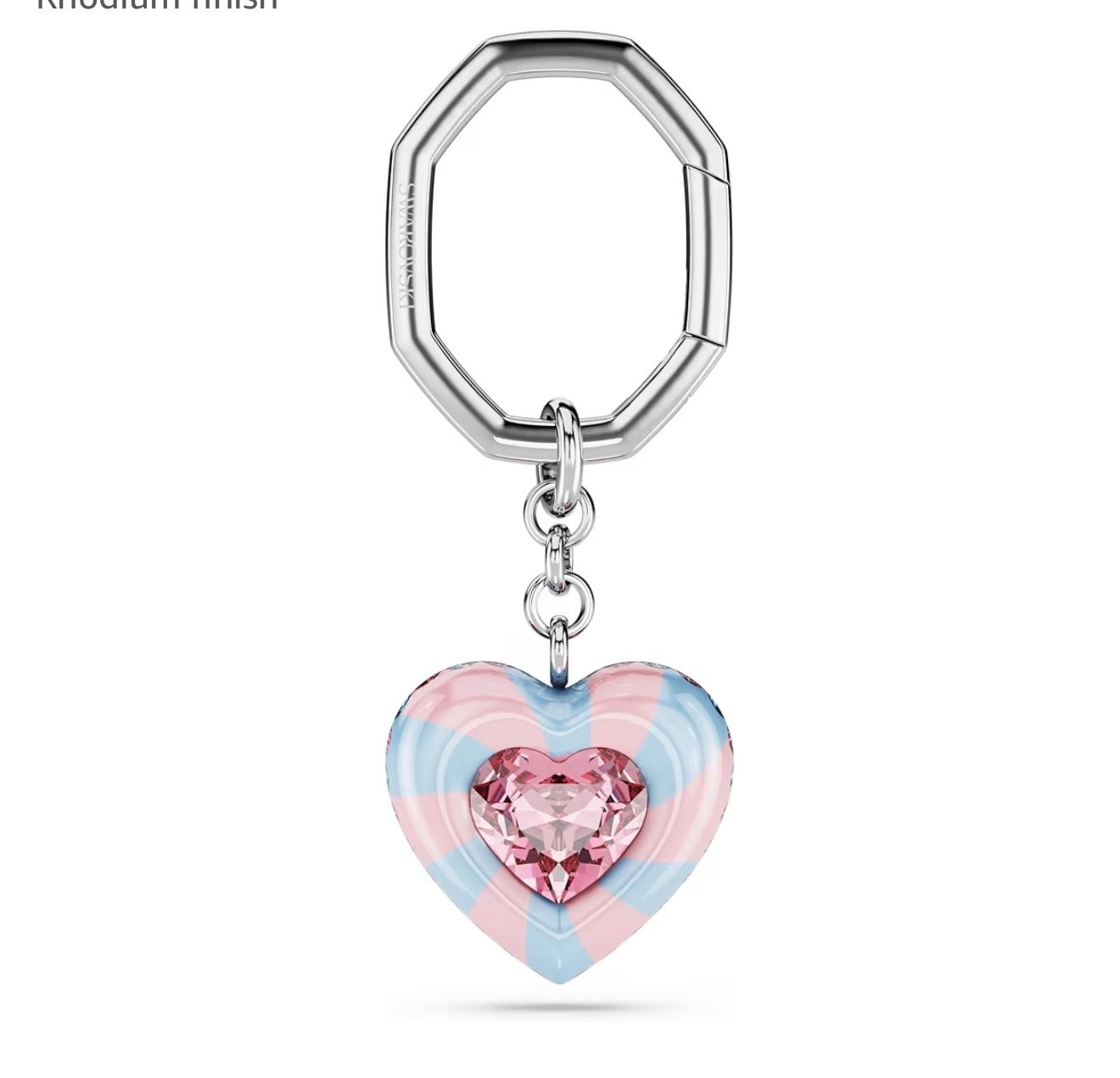 Swarovski Dulcis key ring, Heart cut, Heart, Multicolored, Rhodium finish
Candy-colored key ring was made for joy-infused style. Attached to a rhodium plated link, the heart-shaped motif is embellished with playful stripes, a large central crystal, and

#LTKTravel #LTKWorkwear #LTKootd
