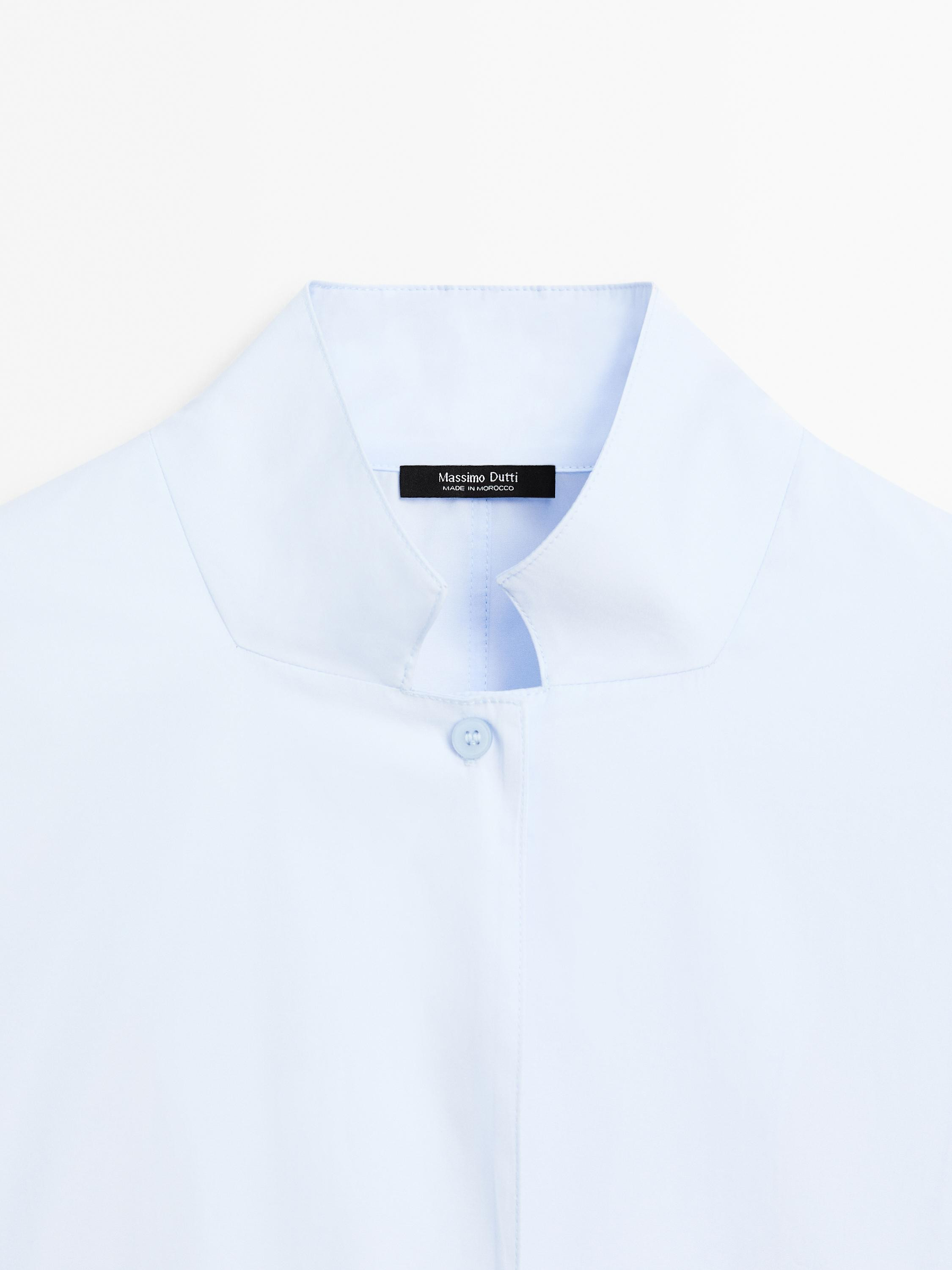 100% cotton poplin shirt | Massimo Dutti UK