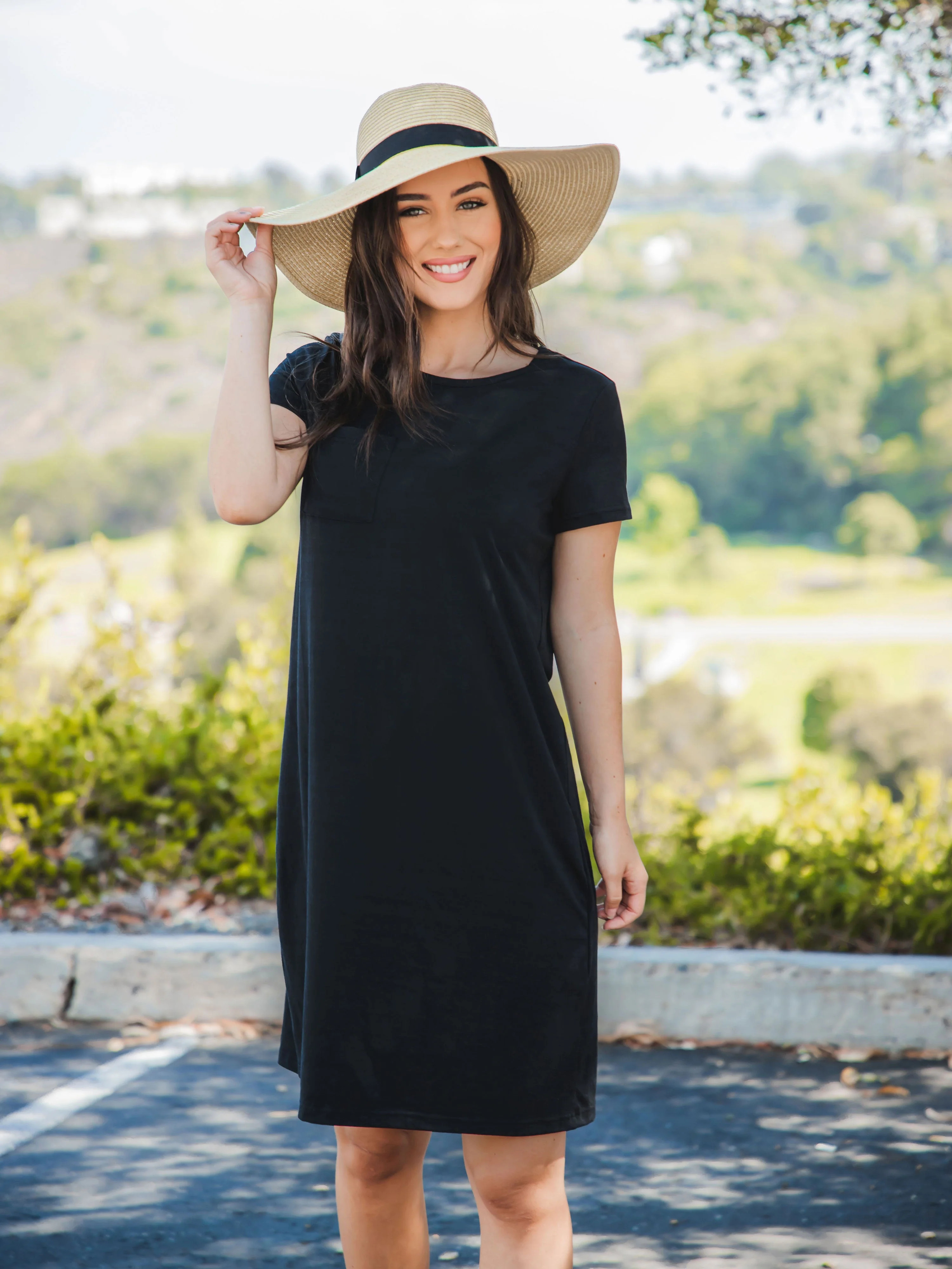 Heather T-shirt Pocket Dress | Tickled Teal LLC
