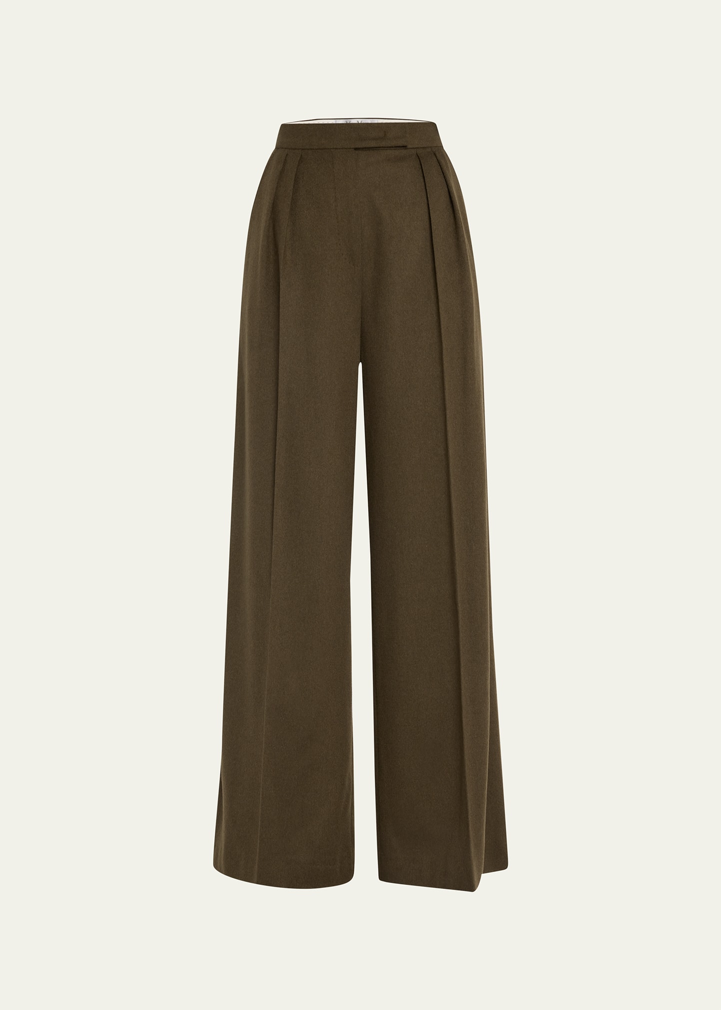 Max Mara Werther Pleated Wool Trousers | Bergdorf Goodman