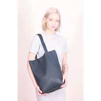 Blue Leather Bag, Blue Tote Bag, Blue Hand Bag, Leather Bag | Etsy (US)