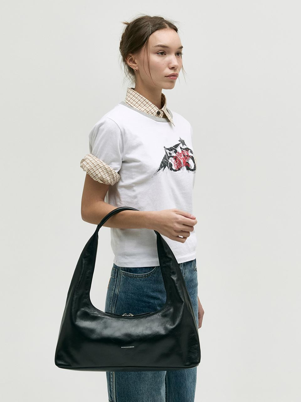 [MARGESHERWOOD] HOBO LARGE SHOULDER BAG [BLACK] | W Concept (US)