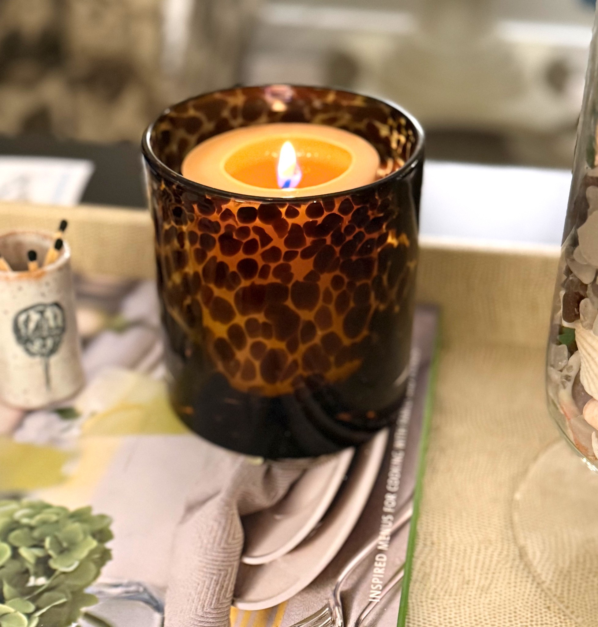 I have been on the search for the perfect tortoise shell candle holder that wasn’t an outrageous price. Enter this beauty. Under $25, heavy glass and the perfect size (this is a 3.5”H x 3” W pillar beeswax candle).

#LTKSeasonal #LTKFindsUnder50 #LTKHome