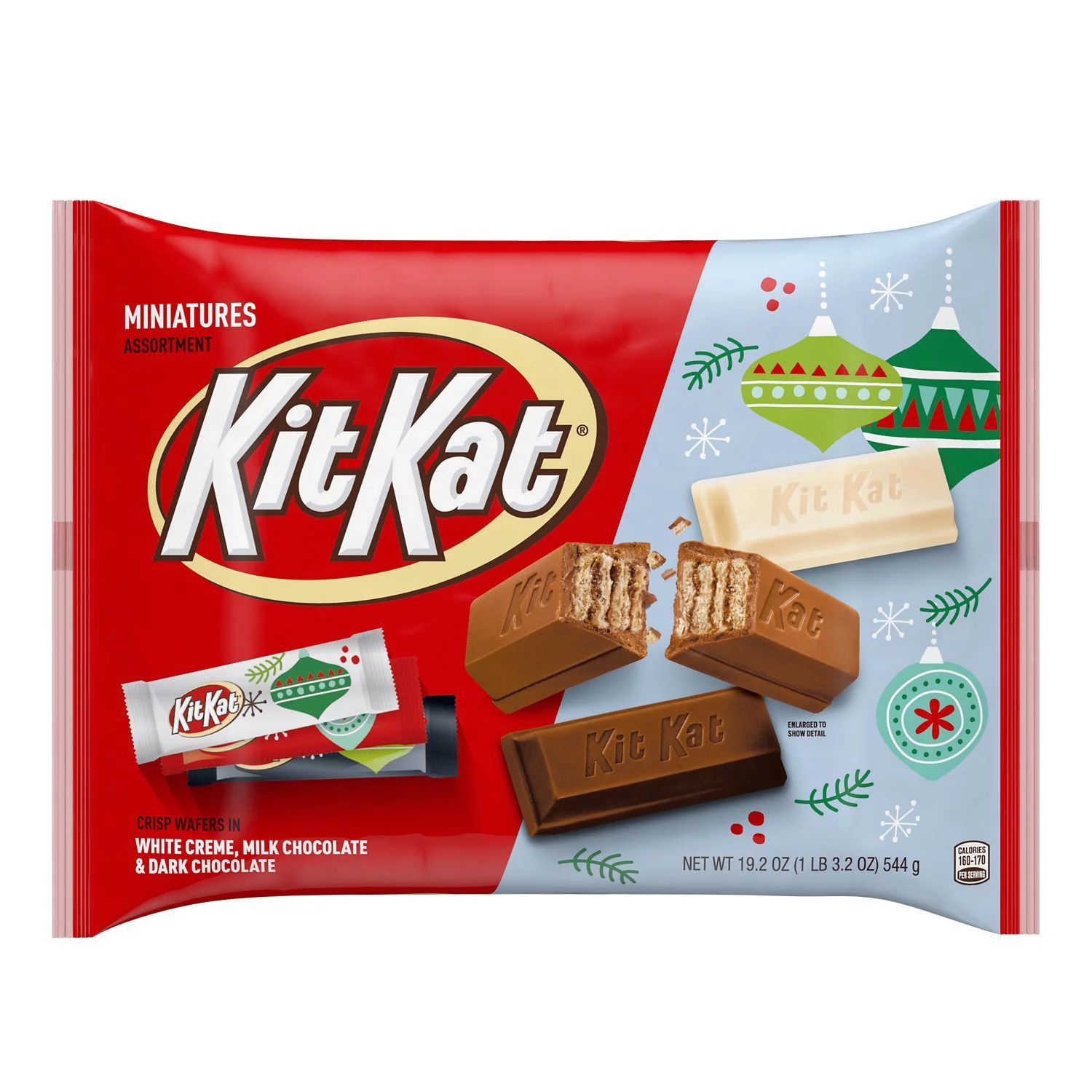 KIT KAT®, Miniatures Milk Chocolate, Dark Chocolate and White Creme Assorted Wafer Candy Bars, H... | Walmart (US)