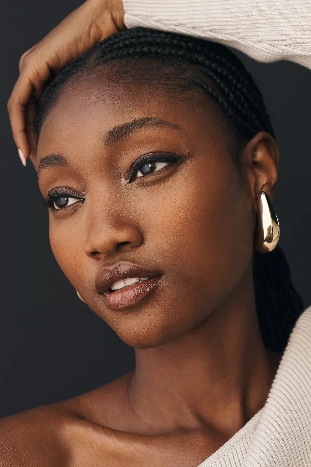 The Petra Curved Drop Earrings | Anthropologie (US)