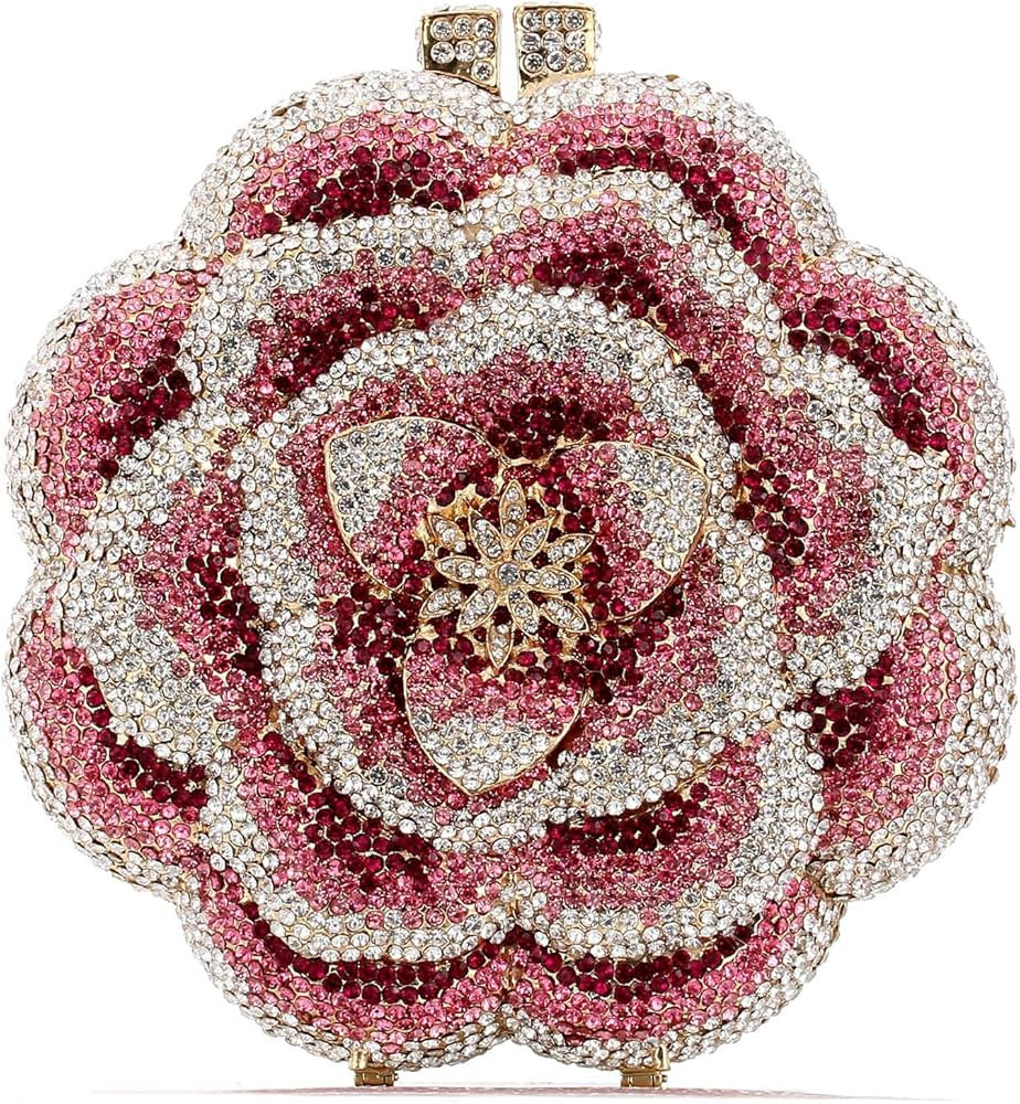 Evening Bag Women's Fashion AAA Rhinestone Metal Chain Clutch Bag | Amazon (US)