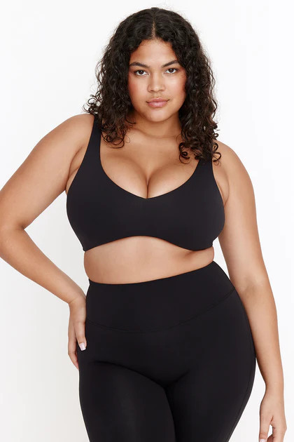DAYFLEX PUSH-UP SPORTS BRA - SHADOW BLACK | TALA (UK)