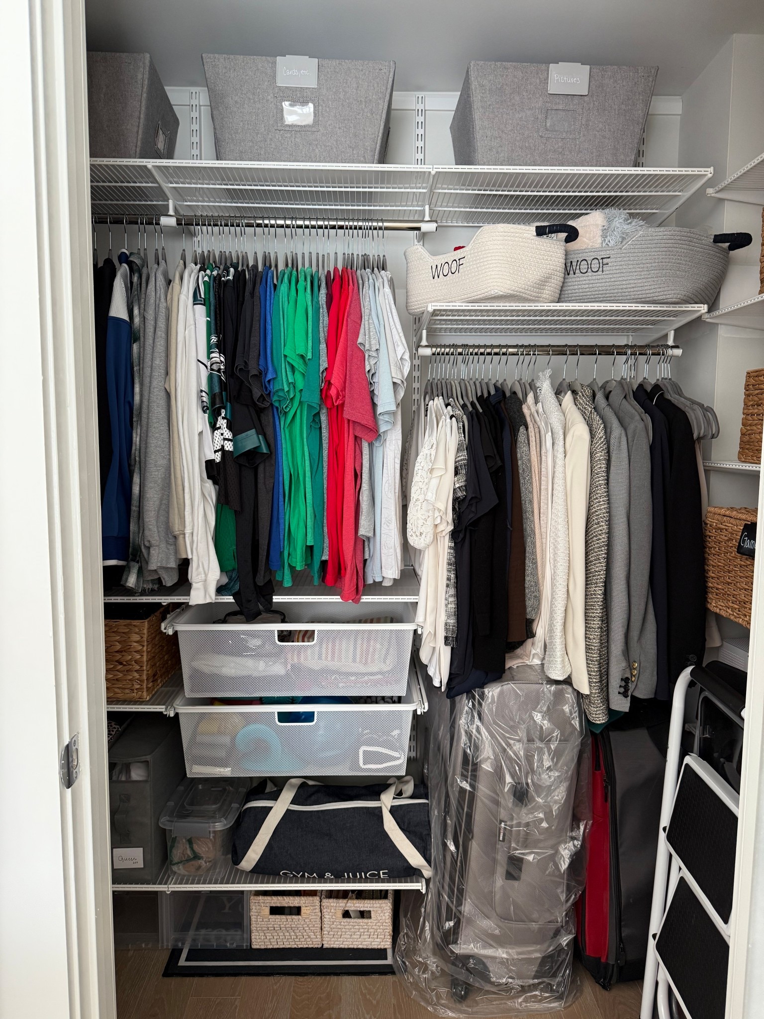Work, workout, travel, electronics, and gifting build out in the guest closet. Of course there’s also an empty hanging space for guests, you just can’t see it in this photo 🤣

#LTKHome