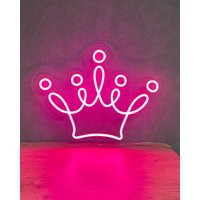 Queen Crown Neon Sign - Princess Neon Sign, Gift For Her, Girl Neon, Wall Decor, Bedroom Girl, Beauty Led | Etsy (US)