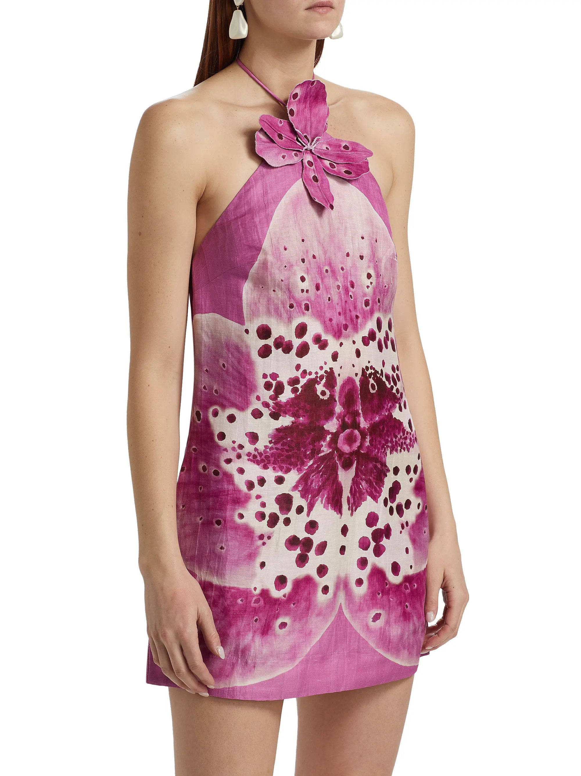 Everlee Orchid Print Minidress | Saks Fifth Avenue