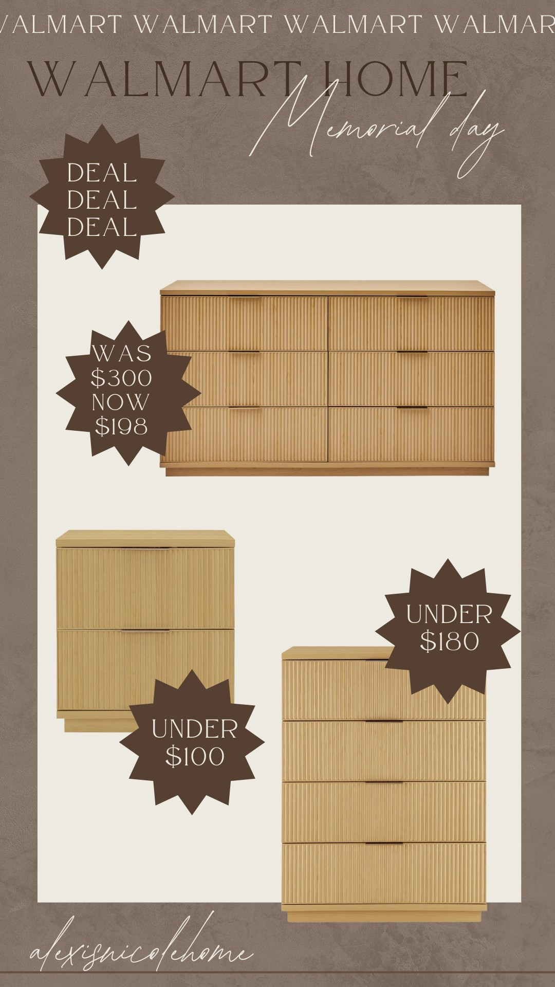 I own this set from Walmart and it’s gorgeous! Can’t believe these Memorial Day deals! 

#LTKHome #LTKFindsUnder100 #LTKSaleAlert