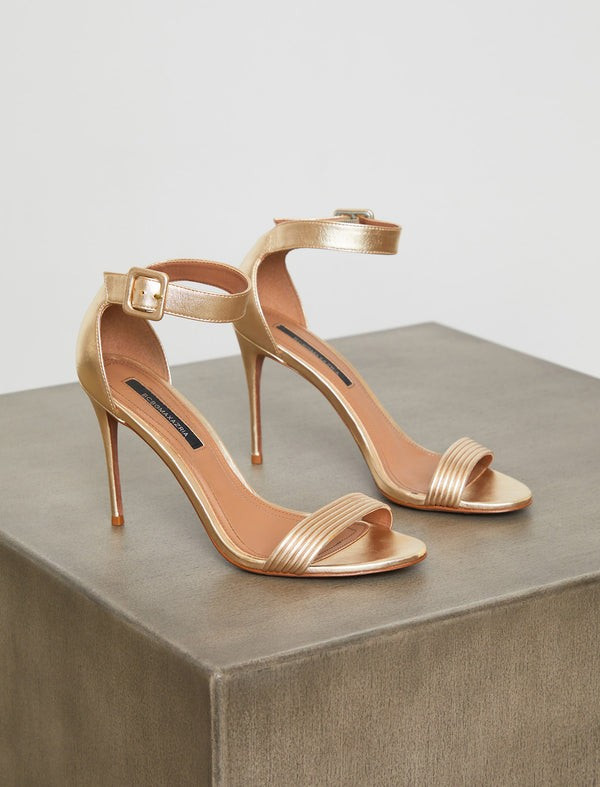 Lucy Metallic Sandal Heel | BCBG Max Azria 