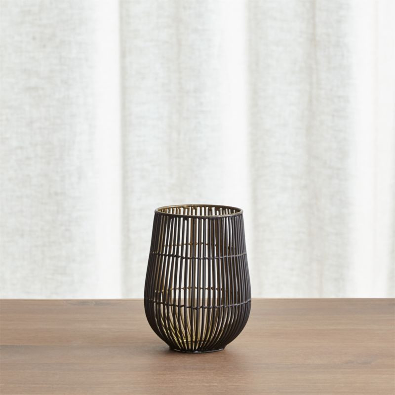 Kent Wire Small Hurricane Candle Holder | Crate & Barrel