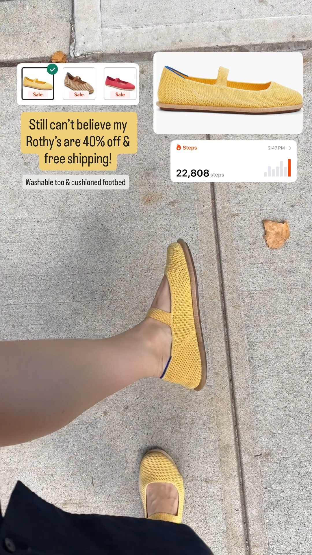Rothy’s are 40% off + free shipping! Wearing size 6.5 size down if between as they run a little bit wide. Washable and cushioned footbed.

#LTKSaleAlert