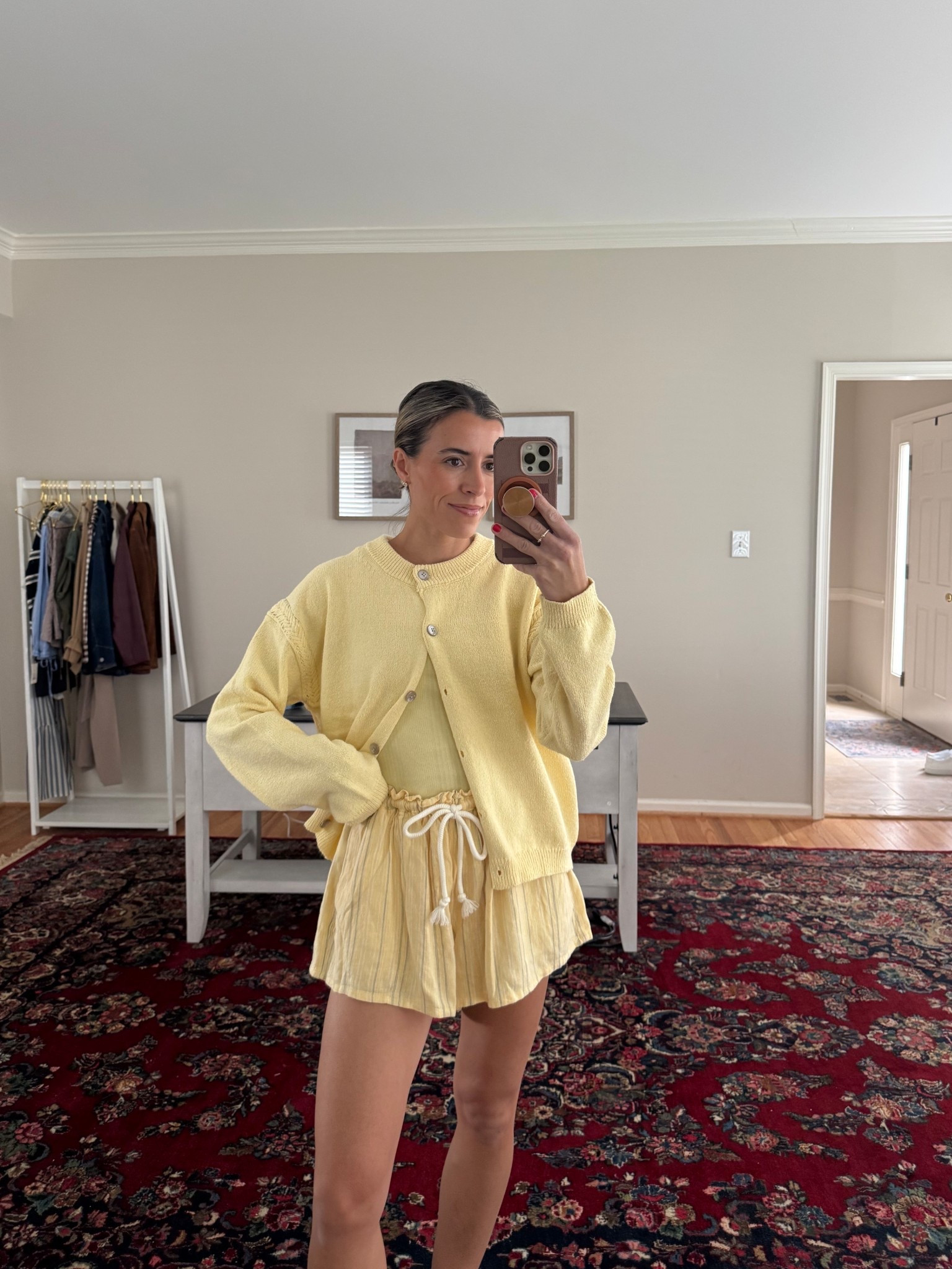 Cardigan small
Shorts small but needed XS 

#LTKgrwm