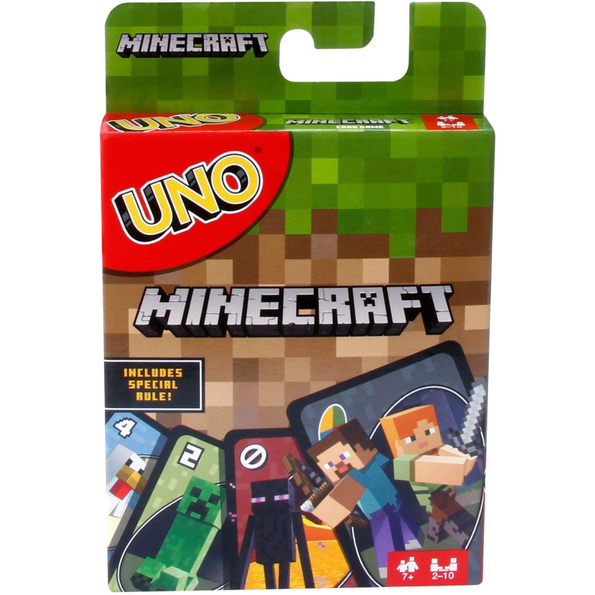 Uno Minecraft themed Matching Card Game for 2-10 Players Ages 7Y+ | Walmart (US)