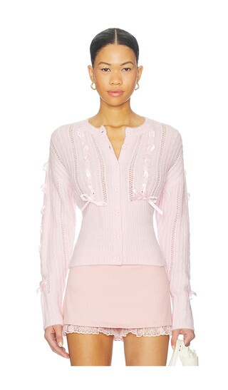 Lilyana Cardigan in Blush | Revolve Clothing (Global)
