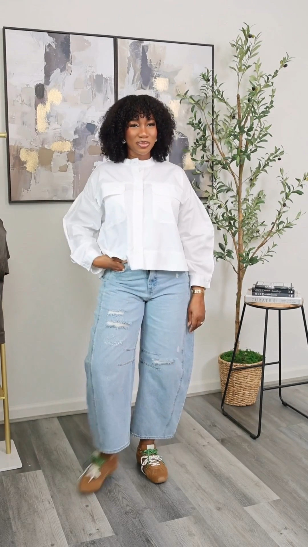 Easy spring outfit… Love a casual vibe, especially because this barrel jeans is under $30. 
Size large top (fits oversized)
Size 12 jeans


#LTKSeasonal #LTKootd #LTKBump