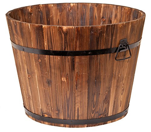 Devault Enterprises 23" x 23" x 17" Whiskey Barrel Planter, Large | Amazon (US)