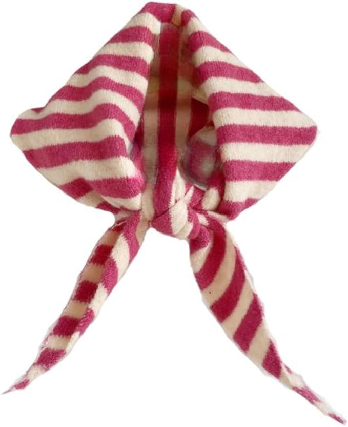 JOLILUNA Knit Triangle Scarf for Women Stripe Head Scarf Y2k Aesthetic Accessories Cottagecore St... | Amazon (US)