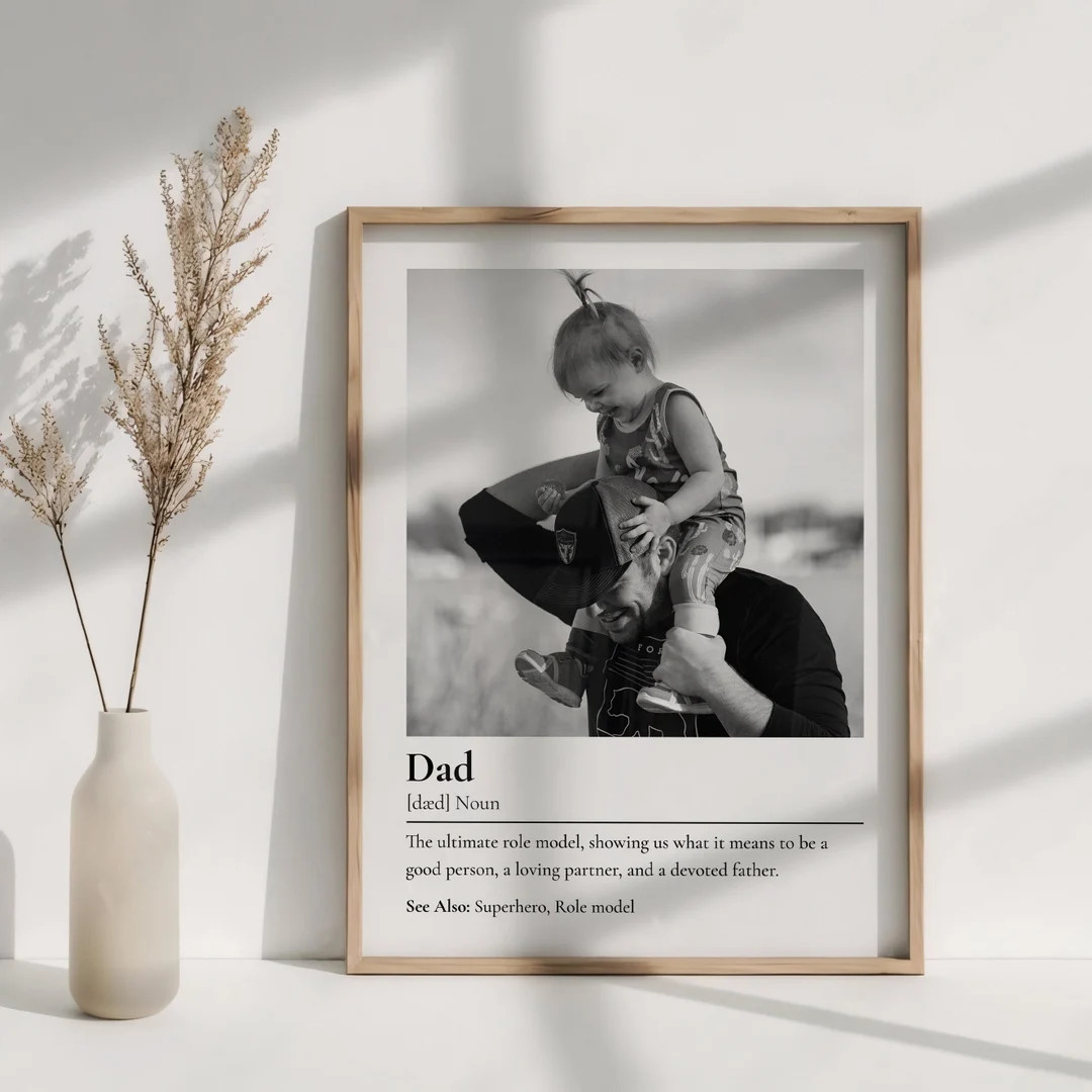 Dad Definition Print Fathers Day Gift From Daughter, Father Definition Poster First Fathers Day G... | Etsy (US)