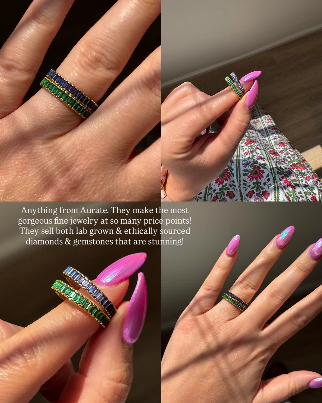 Aurate jewelry! Love these delicate gemstone rings. 

 #LTKGiftGuide #LTKootd #LTKMidsize