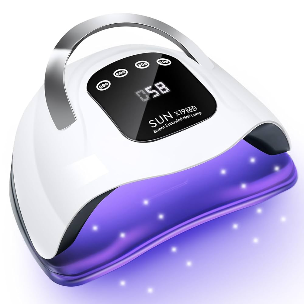 Wisdompark 320W UV LED Nail Lamp, Nail Dryer for Gel Polish with 72Pcs Lamp Beads and Automatic S... | Amazon (US)