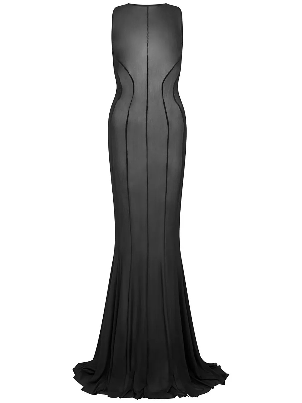 Let's Swim  Mesh Maxi Dress | Black | FARFETCH GR | Farfetch Global
