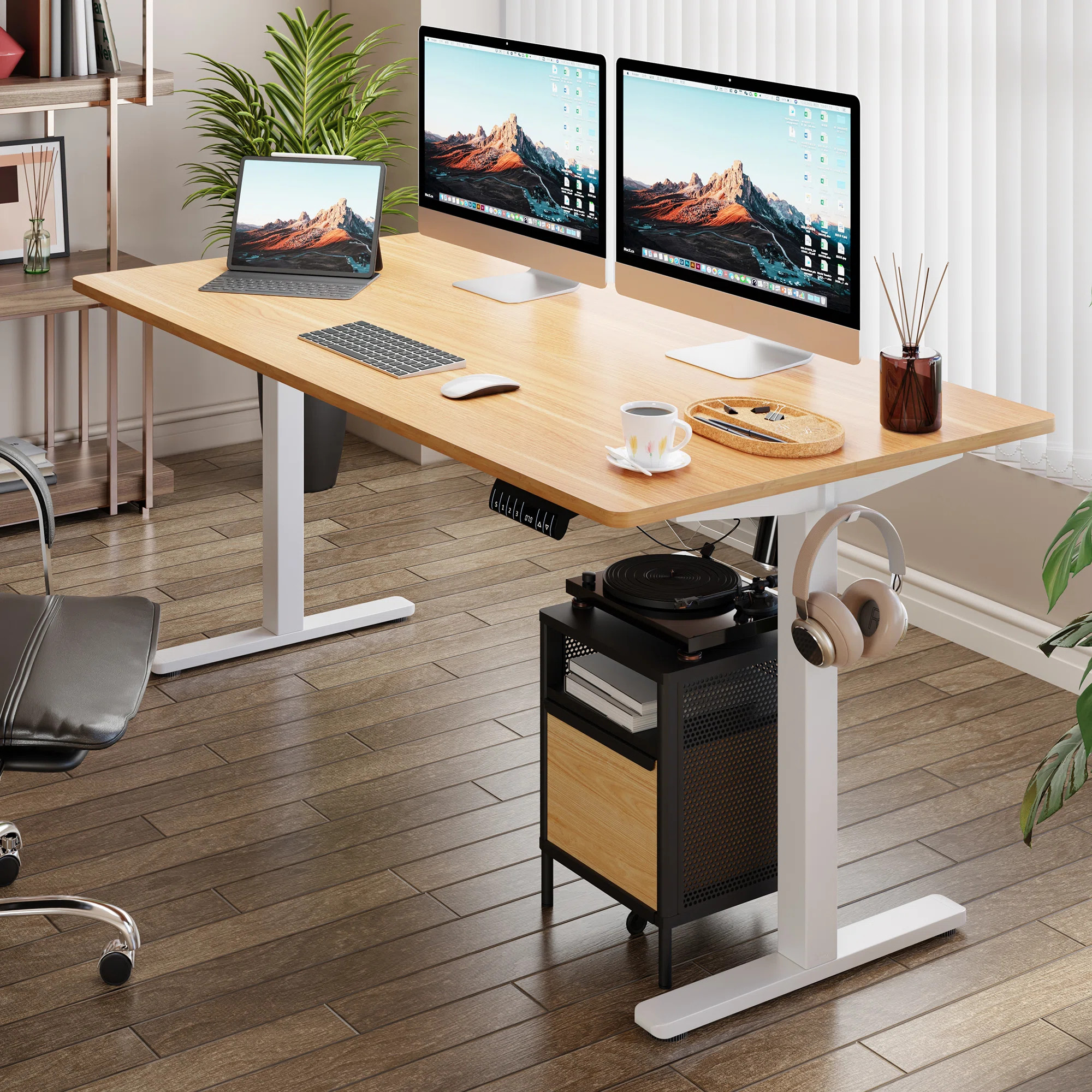 The Twillery Co.® Home Office Height Adjustable Standing Desk | Wayfair | Wayfair North America