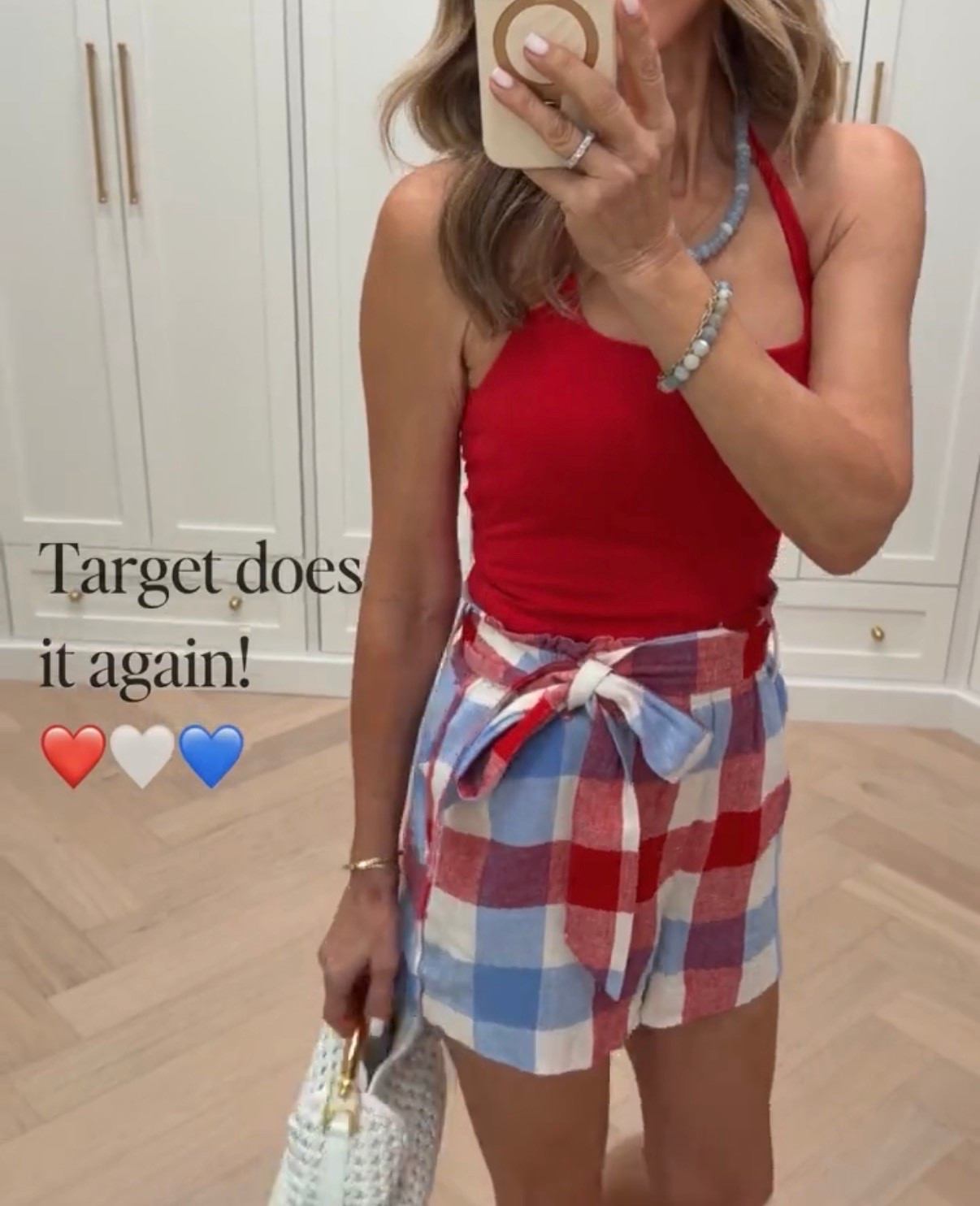 Cutest tank top with printed shorts! 

@Target

#LTKootd #LTKSeasonal #LTKOver40