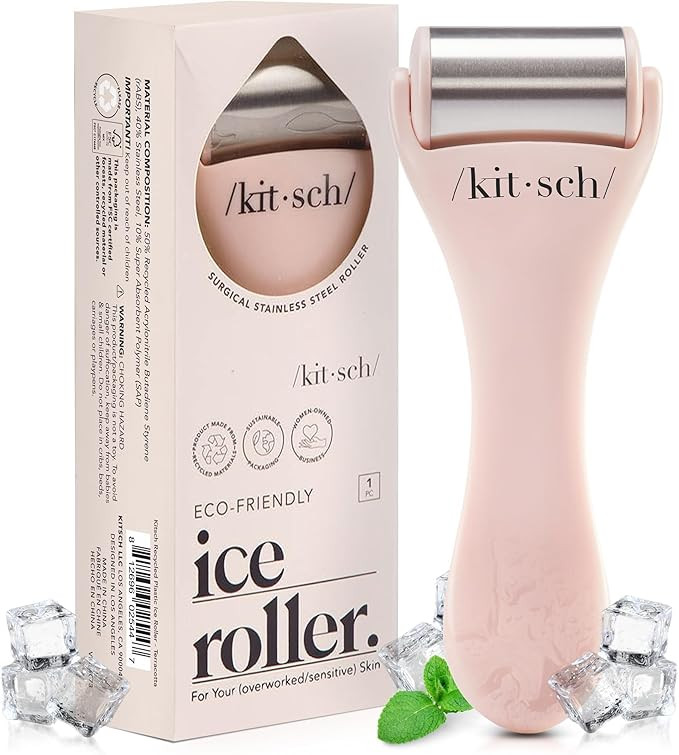 Kitsch Ice Roller for Face – Stainless Steel Ice Face Roller to Reduce Puffiness, Redness & Hea... | Amazon (UK)