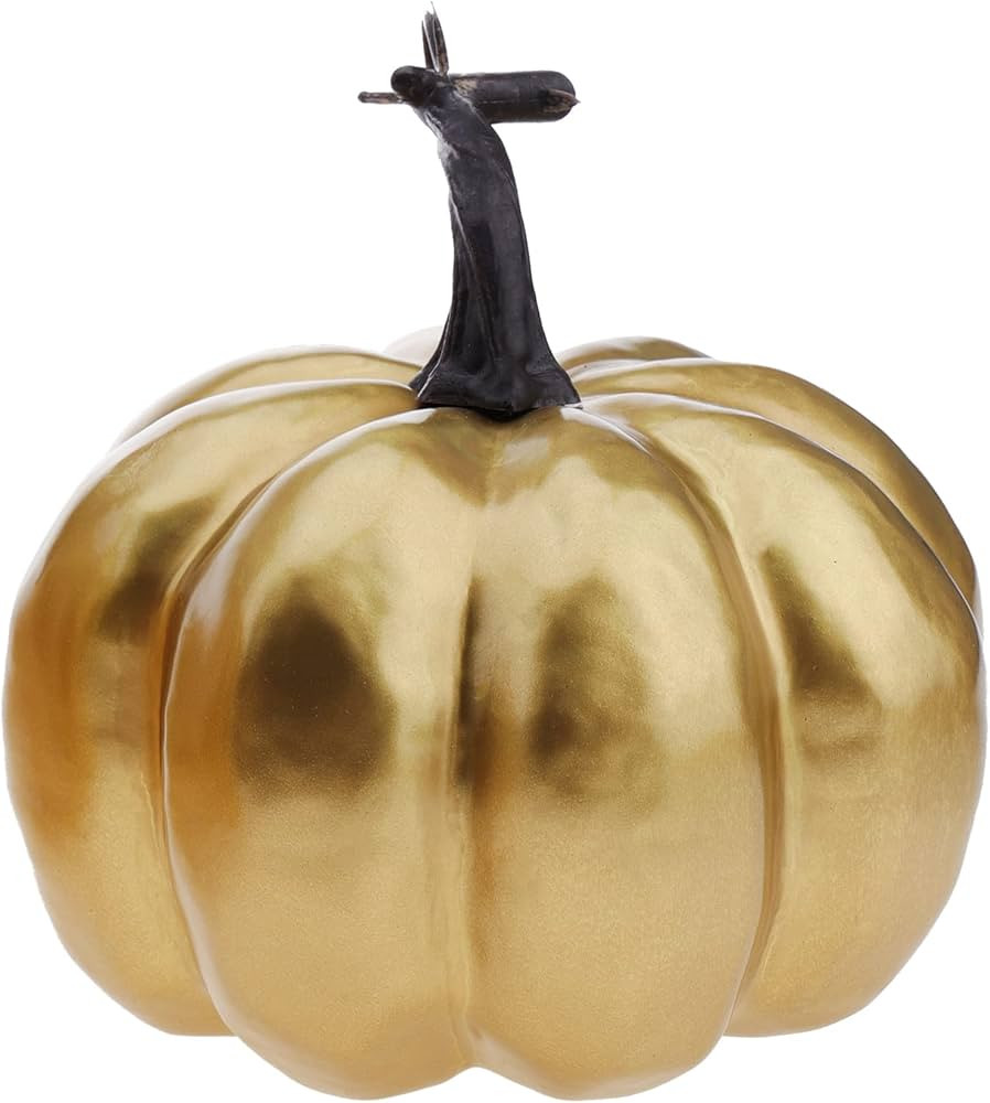 Meiwlong Artificial Fake Foam Gold Pumpkins Decoration Halloween Fall Harvest Farmhouse Table Kit... | Amazon (US)