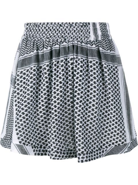 Keffiyeh Print Cotton Skirt | FarFetch US