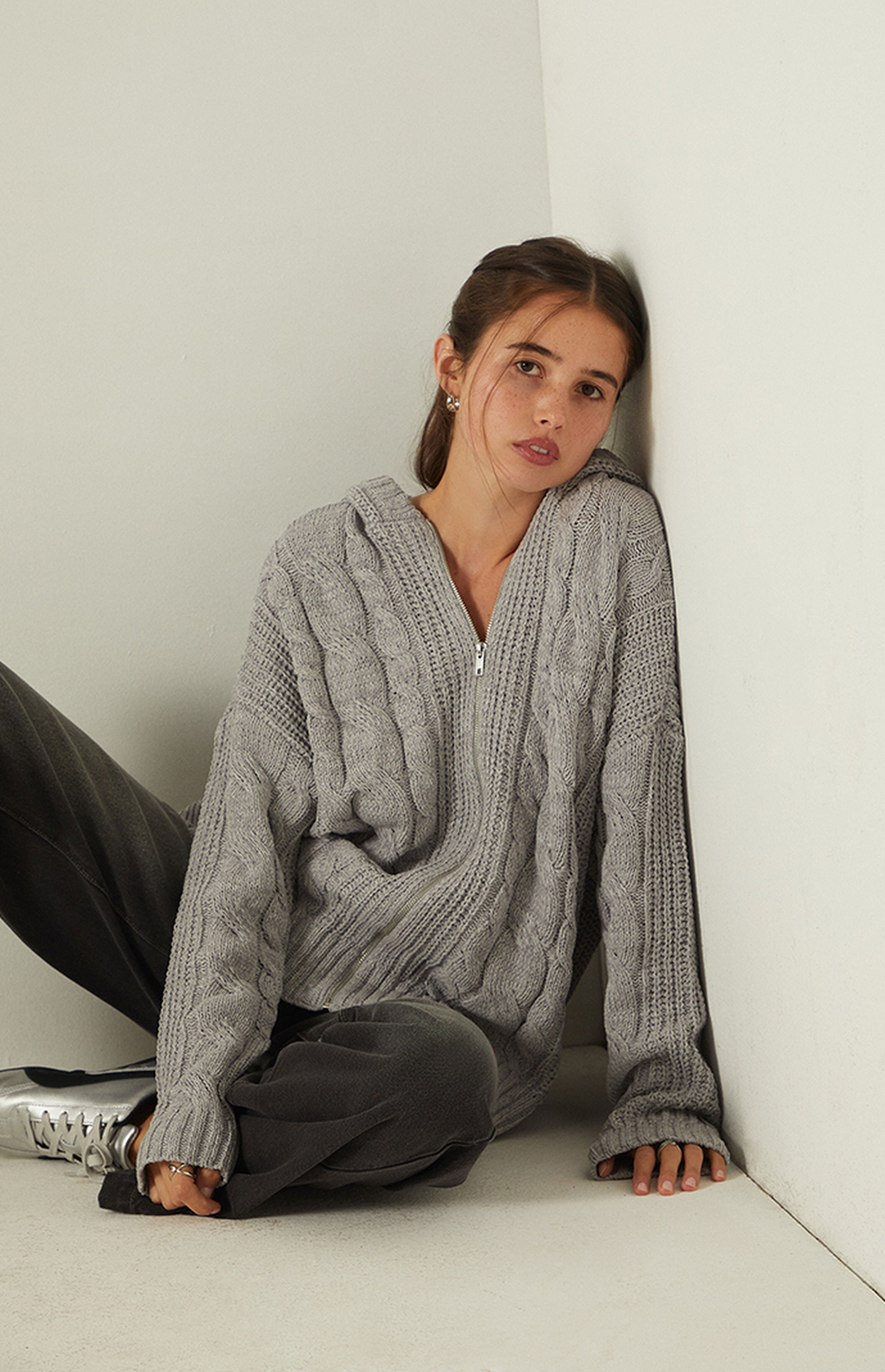 Your Favorite Dylan Zip Up Hooded Cardigan | PacSun