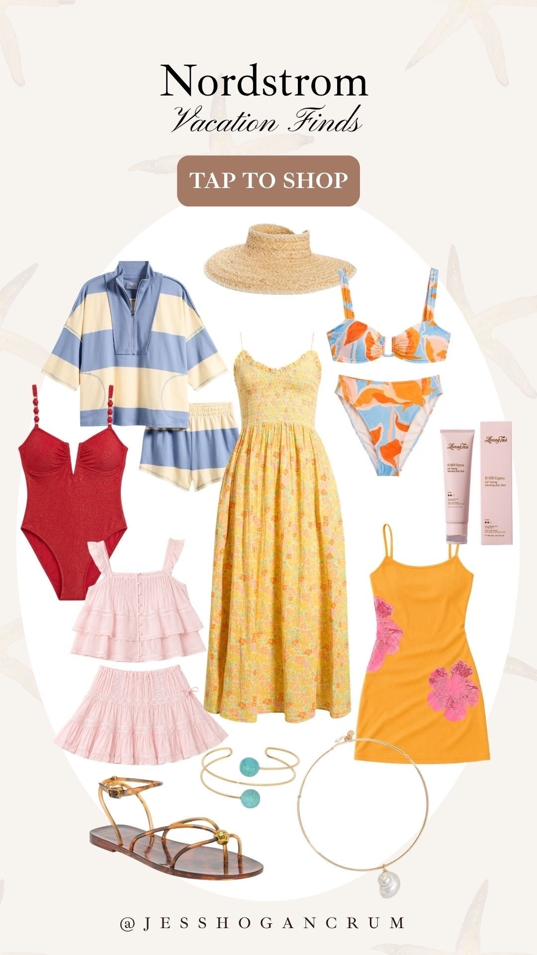nordstrom vacation finds 🐚💛

#LTKSeasonal #LTKTravel #LTKSwim