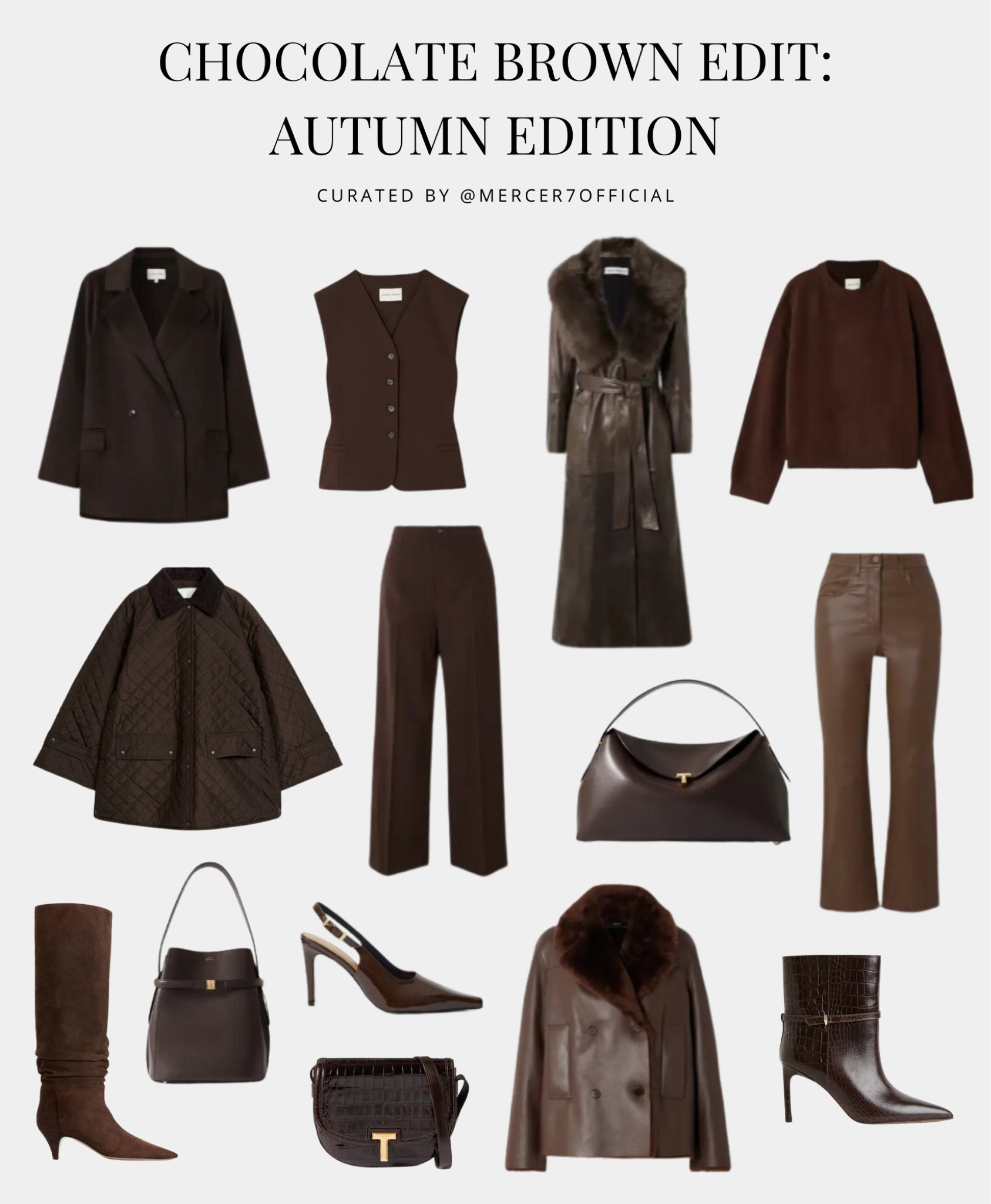 Here is an edit dedicated to chocolate brown pieces - such a beautiful colour to incorporate into your autumn wardrobe.

#LTKautumn #LTKeurope #LTKluxury