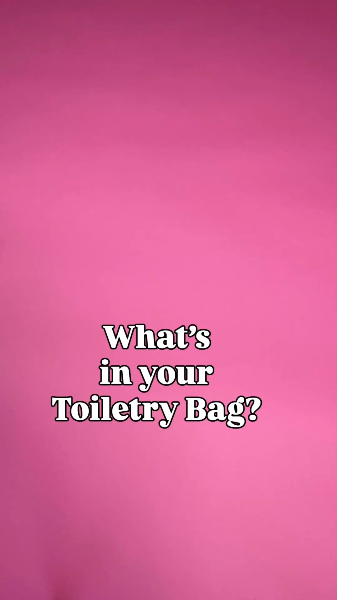 Pretty stocked toiletries