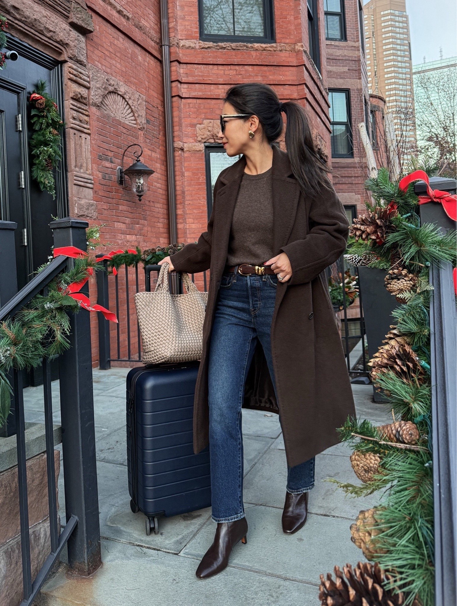 Outfit and suitcase on sale for Black Friday!

This is one of my favorite, oversized fit, warm and thick wool coats.

• Aritzia slouch coat xxs short (petite) - very warm; runs pretty big but I love it. FYI Sale items only returnable for exchanges or store credit. 

Mine is the lined version, and I also linked the double faced unlined one for a lighter weight and more drape if you dont need a super warm coat.

 • Levis wedgie straight jeans 25 x 26 in indifferent indigo. I sized up since these fit slim 

• Quince cashmere crewneck sweater xs

• Madewell Dimes kitten heel boots 5H runs a little narrow

• Away the bigger flex carry-on suitcase . Lightweight, roomy size and durable. I've traveled a lot with this.

• Naghedi medium tote in cashmere, linked some colors on sale

 • Madewell belt xxs

• heaven mayhem mini knot earrings  

• Nordstrom $15 sunglasses

Fall winter casual outfit, travel outfit, Black Friday sale,  

 

#LTKTravel #LTKCyberWeek #LTKPetite