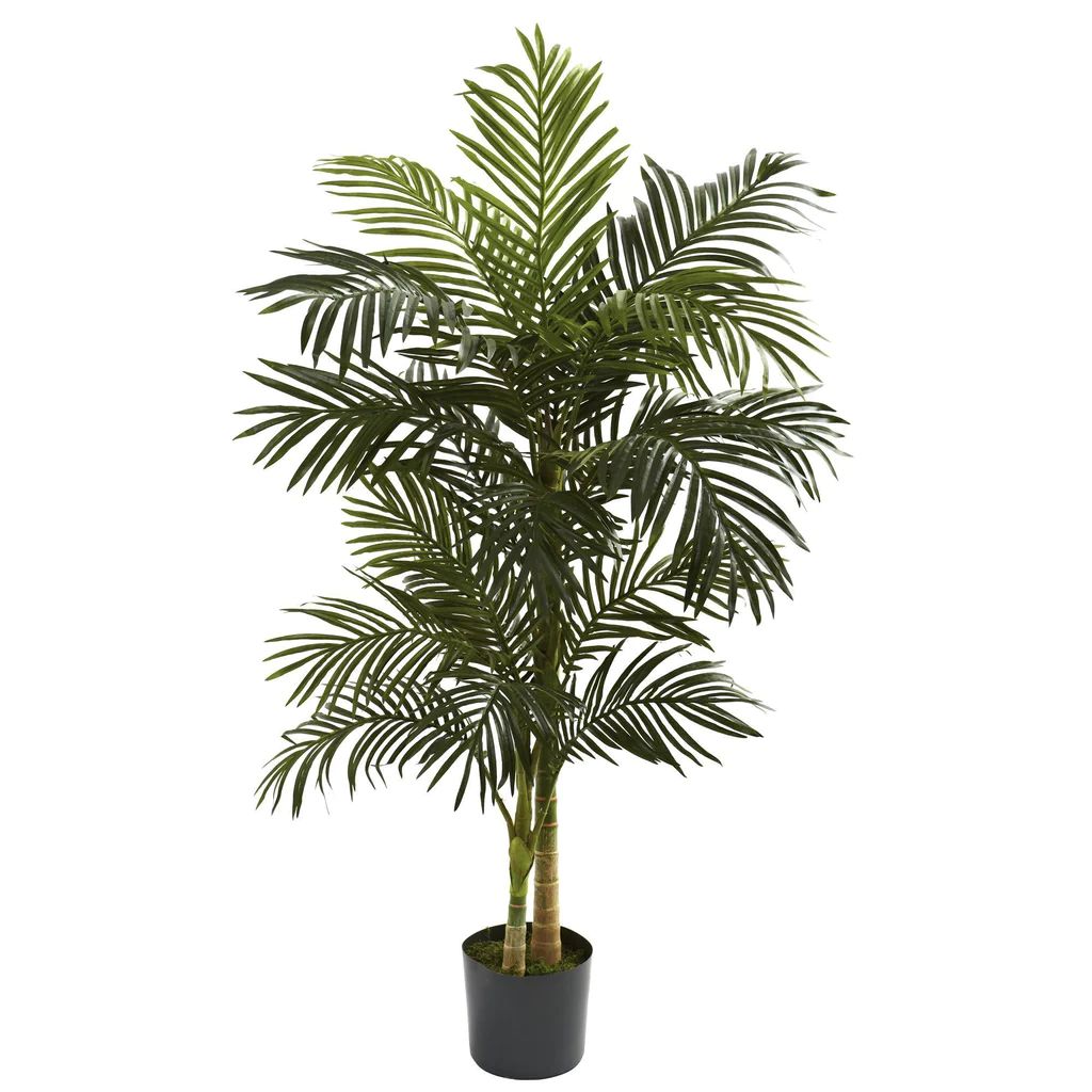 5’ Golden Cane Palm Tree | Nearly Natural