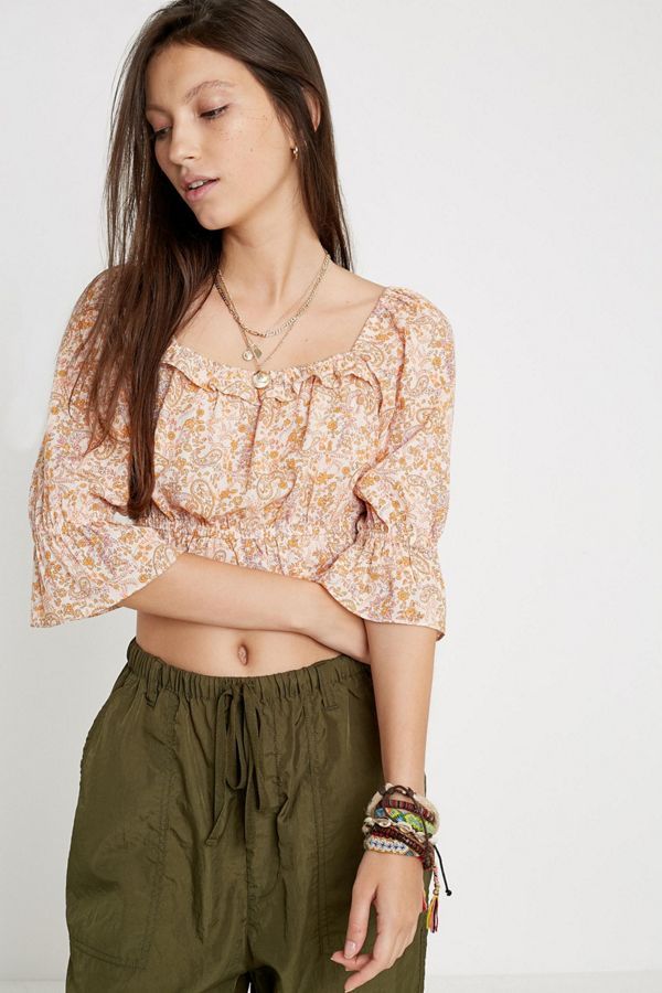 UO Erin Floral Blouse | Urban Outfitters (US and RoW)