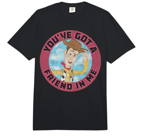 Disney Pixar Toy Story Woody Friend in Me Vintage Distressed Comfort Colors Adult Heavyweight T-Shirt | Amazon (US)