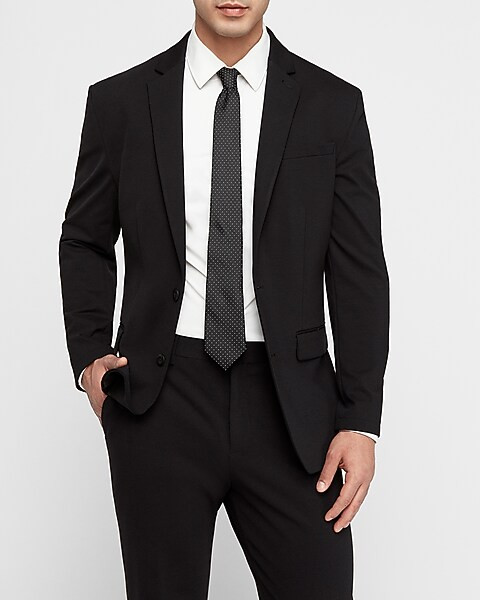 Classic Black Luxe Comfort Soft Suit Jacket | Express