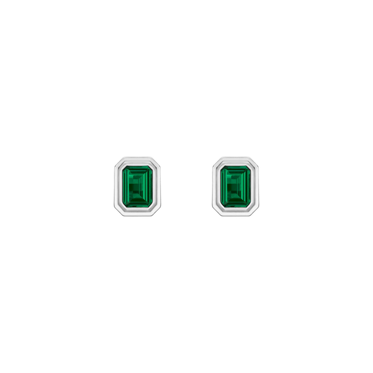 Lab Grown Emerald Heirloom Stud Earrings | AUrate New York